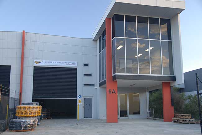 SANTER MACHINERY AUSTRALIA WAREHOUSE